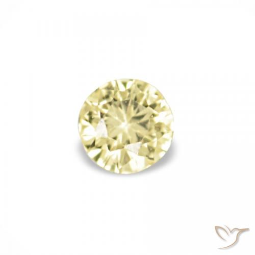 1.55ctw Giallo Laguna chiaro Zaffiro, Rotondo, VVS-VS