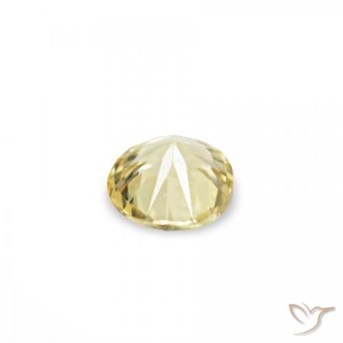 Gemme di Zaffiro Giallo Laguna chiaro naturale da 1.55 ct, Rotondo, VVS-VS