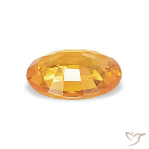 Zaffiro Arancione rossastra naturale da 1.33 ct, Ovale, SI-I1