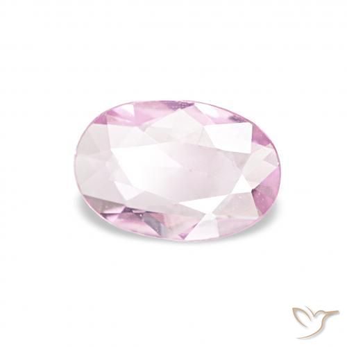 Zaffiro Rosa gomma da masticare naturale da 0.32 ct, Ovale, VVS