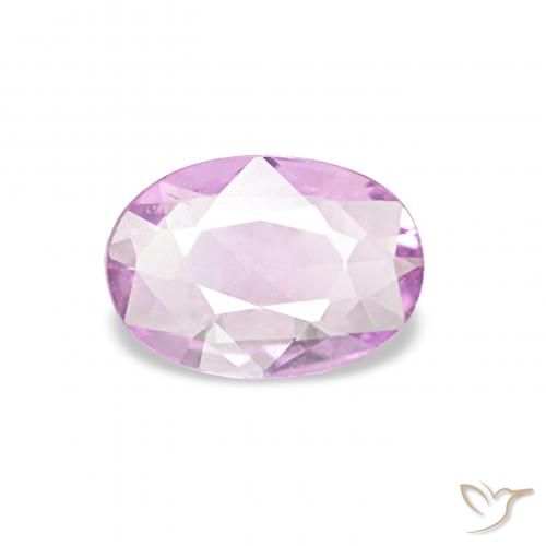 0.32ct Viola rosato chiaro Zaffiro, Ovale, VVS