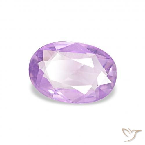 Zaffiro Lilla naturale da 0.45 ct, Ovale, VVS