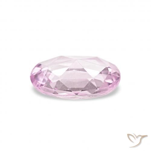 Zaffiro Viola chiaro-rosa naturale da 0.43 ct, Ovale, VVS