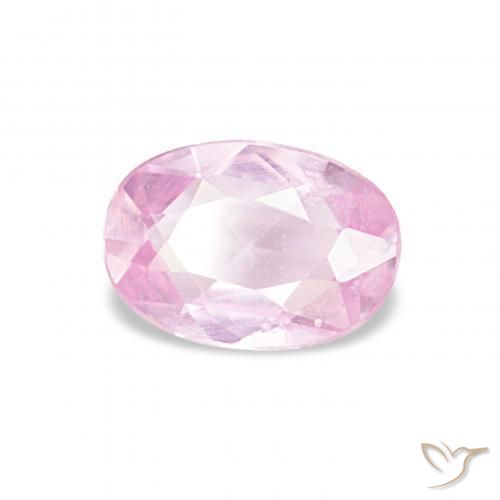 Zaffiro Rosa chiaro naturale da 0.52 ct, Ovale, VS