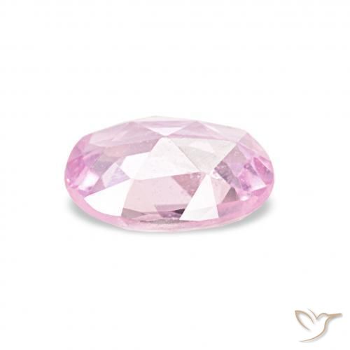 Zaffiro Rosa chiaro naturale da 0.52 ct, Ovale, VS