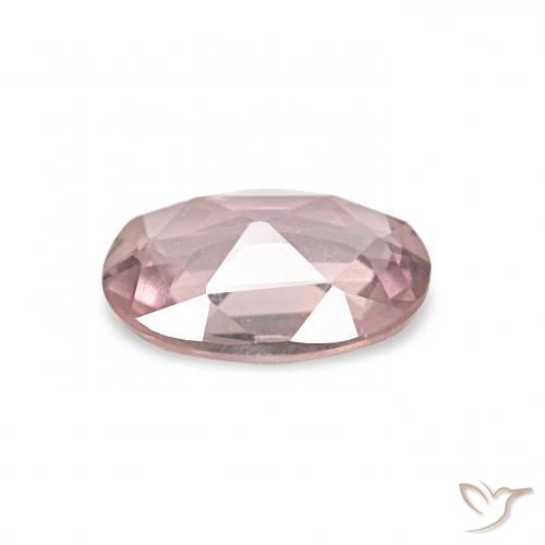 Zaffiro Rosa chiaro gomma da masticare naturale da 0.52 ct, Ovale, VVS