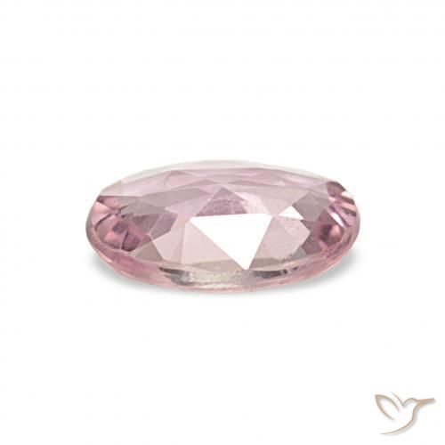 Zaffiro Rosa chiaro naturale da 0.42 ct, Ovale, VVS