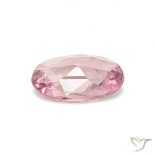 Zaffiro Rosa rosa naturale da 0.38 ct, Ovale, VVS