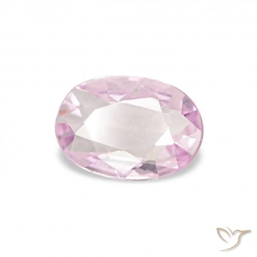 Zaffiro Rosa chiaro naturale da 0.38 ct, Ovale, VVS