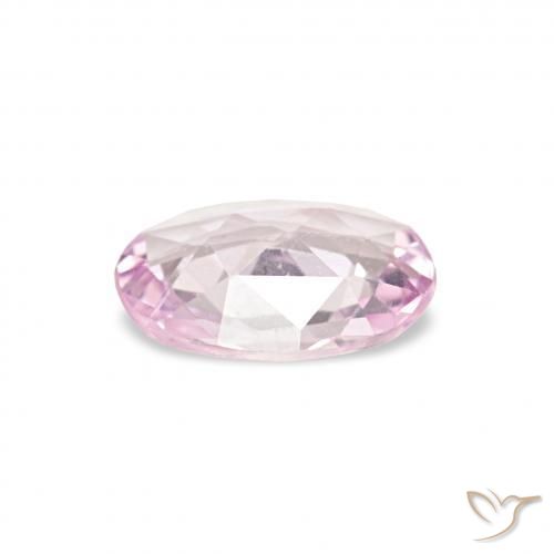 Zaffiro Rosa chiaro naturale da 0.38 ct, Ovale, VVS