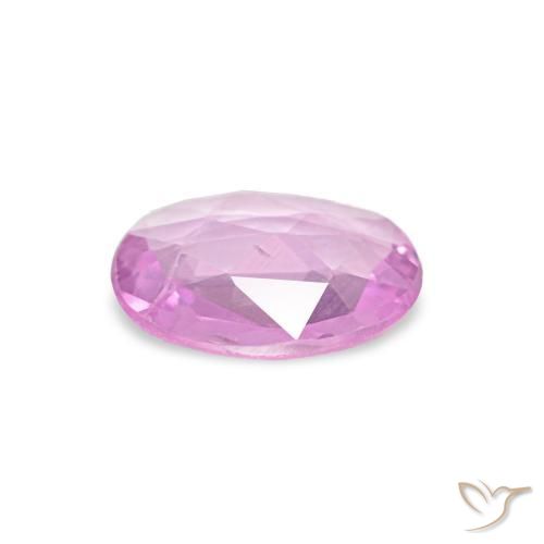 Zaffiro Viola medio naturale da 0.43 ct, Ovale, VVS-VS