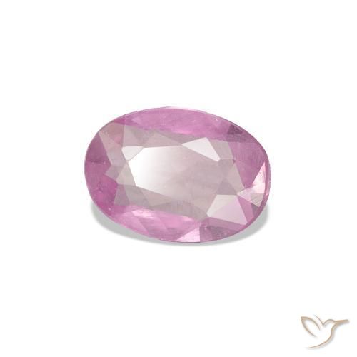 Zaffiro Magenta chiaro naturale da 0.39 ct, Taglio ovale, VS