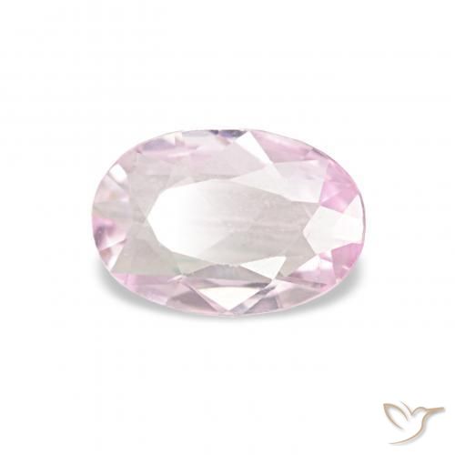 Zaffiro Rosa gomma da masticare naturale da 0.34 ct, Ovale, VVS