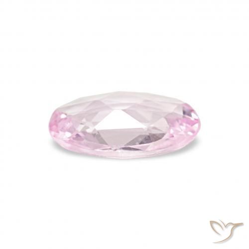 Zaffiro Rosa gomma da masticare naturale da 0.34 ct, Ovale, VVS