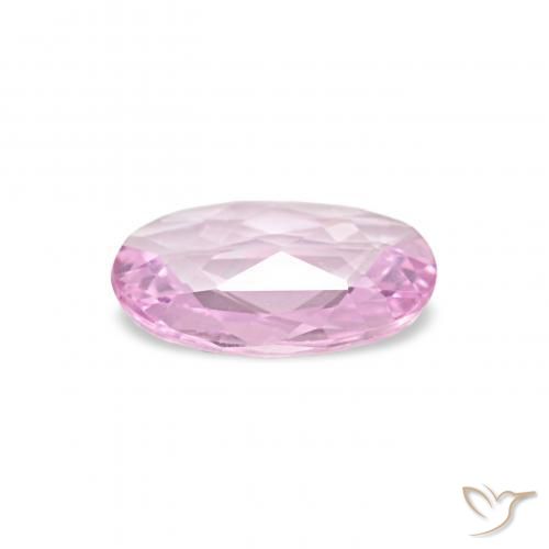 Zaffiro Rosa chiaro naturale da 0.31 ct, Ovale, VVS