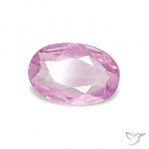 Zaffiro Viola-Rosa naturale da 0.43 ct, Ovale, VVS-VS