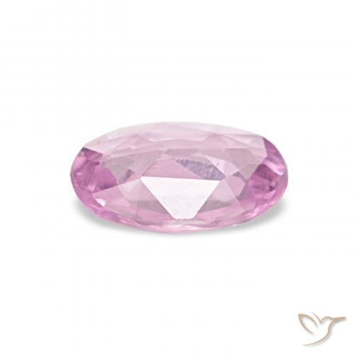 Zaffiro Viola-Rosa naturale da 0.43 ct, Ovale, VVS-VS