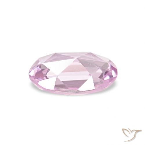 Zaffiro Viola Rosato Viola naturale da 0.48 ct, Ovale, VVS-VS
