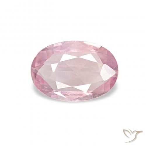 0.40ct Rosa chiaro gomma da masticare Zaffiro, Ovale, VVS-VS