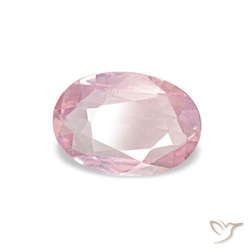 Zaffiro Rosa chiaro gomma da masticare naturale da 0.40 ct, Ovale, VVS-VS