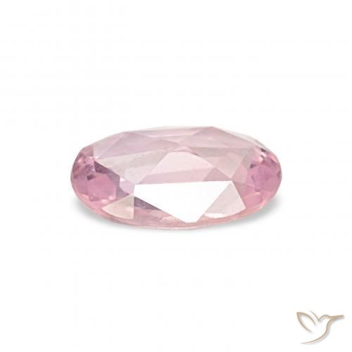 Zaffiro Rosa chiaro gomma da masticare naturale da 0.40 ct, Ovale, VVS-VS