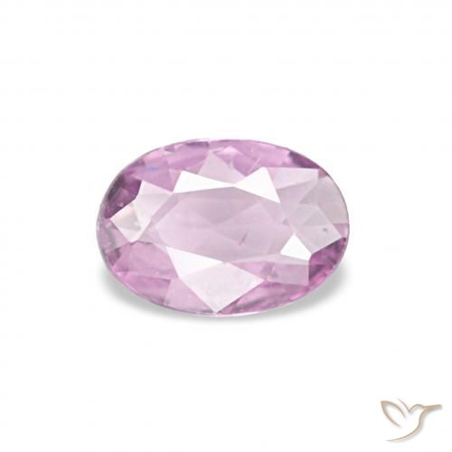 0.32ct Rosa viola reale molto chiaro Zaffiro, Ovale, VVS-VS