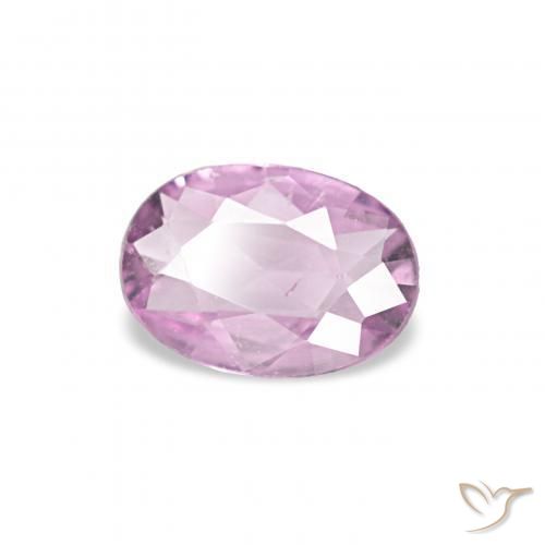 Zaffiro Rosa viola reale molto chiaro naturale da 0.32 ct, Ovale, VVS-VS