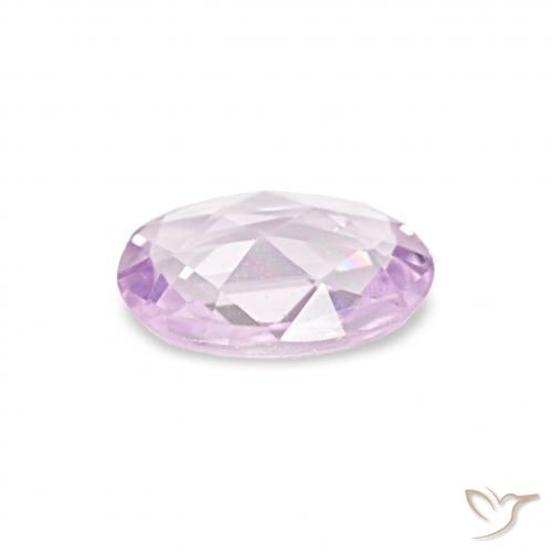Zaffiro Viola molto chiaro naturale da 0.36 ct, Ovale, VVS-VS