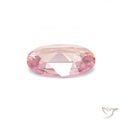 Zaffiro Rosa chiaro naturale da 0.34 ct, Ovale, VVS-VS