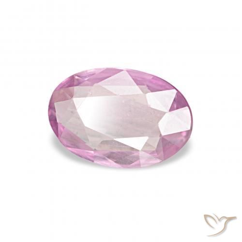 Zaffiro Medium Light-Purple naturale da 0.38 ct, Ovale, VVS-VS