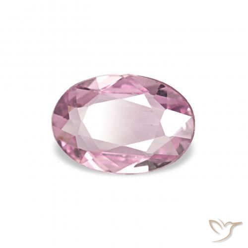 Zaffiro Magenta chiaro naturale da 0.38 ct, Ovale, VVS-VS