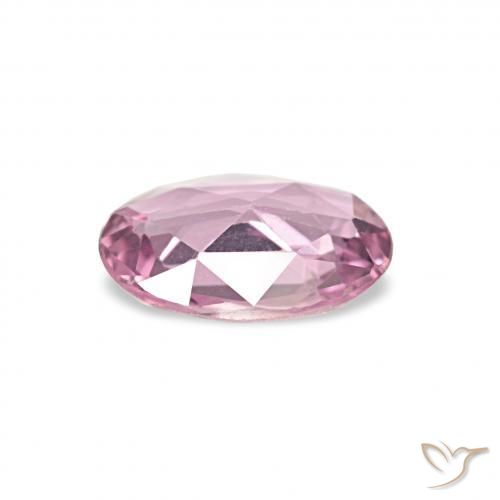 Zaffiro Magenta chiaro naturale da 0.38 ct, Ovale, VVS-VS