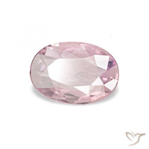 Zaffiro Rosa chiaro naturale da 0.40 ct, Ovale, VVS-VS