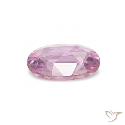 Zaffiro Viola-Rosa naturale da 0.39 ct, Ovale, VVS-VS