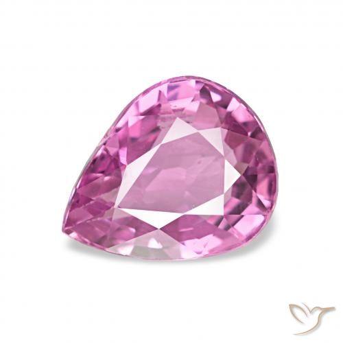 0.97ct Viola-Rosa Zaffiro, Forma a pera, VVS-VS