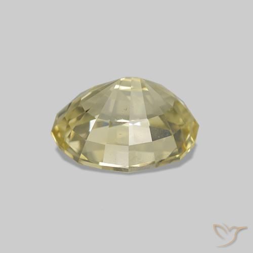 Zaffiro Giallo chiaro naturale da 1.40 ct, Ovale, VS