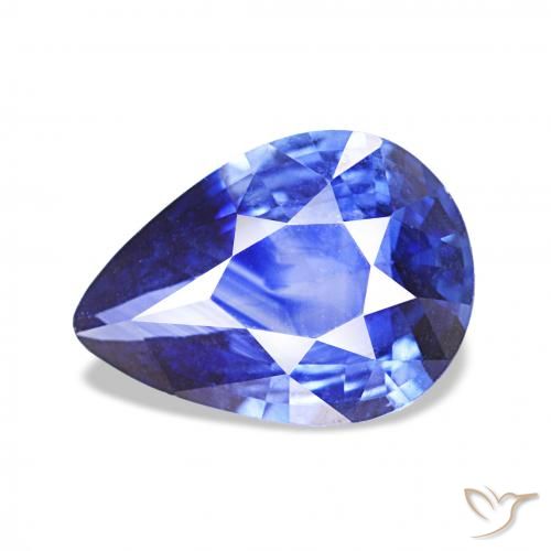 2.23ct Azzurro fiordaliso chiaro Zaffiro, Forma a pera, VVS-VS