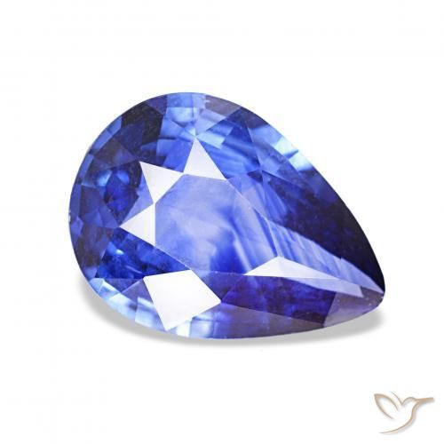 Zaffiro Azzurro fiordaliso chiaro naturale da 2.23 ct, Forma a pera, VVS-VS