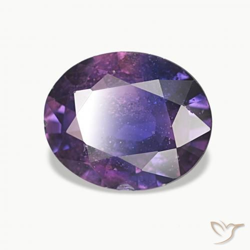 Zaffiro Viola intenso naturale da 2.34 ct, Ovale, VS-SI