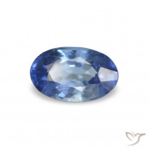 Zaffiro naturale blu da 0,28 ct, taglio ovale, VVS-VS