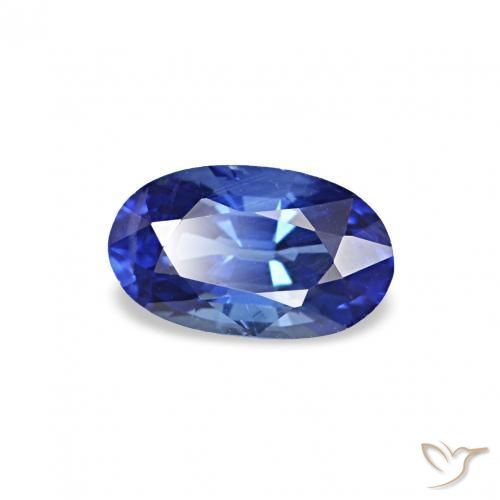 Zaffiro Blu reale naturale da 0.35 ct, Ovale, VVS-VS