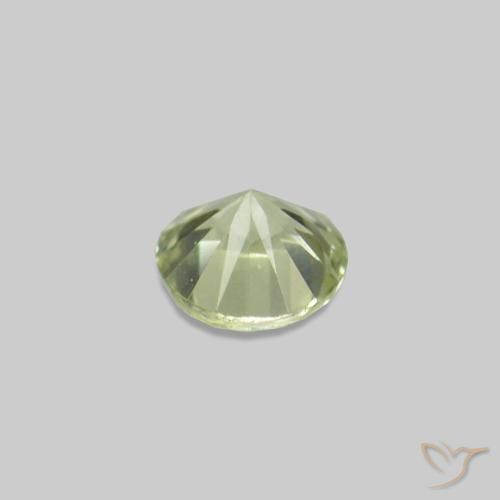 Gemme di Zaffiro Verde grigiastro naturale da 2.23 ct, Taglio rotondo, VS