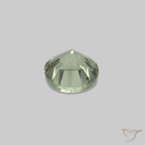 Gemme di Zaffiro Verde pallido naturale da 2.32 ct, Rotondo, VS