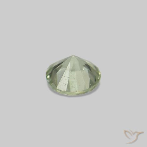 Gemme di Zaffiro Verde caldo naturale da 3.15 ct, Taglio rotondo, VS