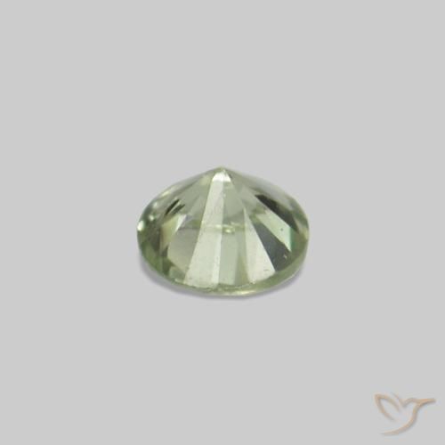 Gemme di Zaffiro Verde caldo naturale da 2.22 ct, Rotondo, VS
