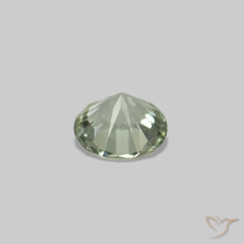 Gemme di Zaffiro Verde grigiastro naturale da 2.24 ct, Rotondo, VS