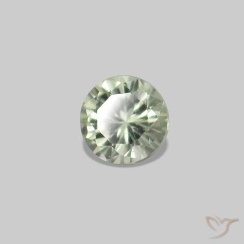 Gemme di Zaffiro Verde caldo naturale da 2.24 ct, Rotondo, VS