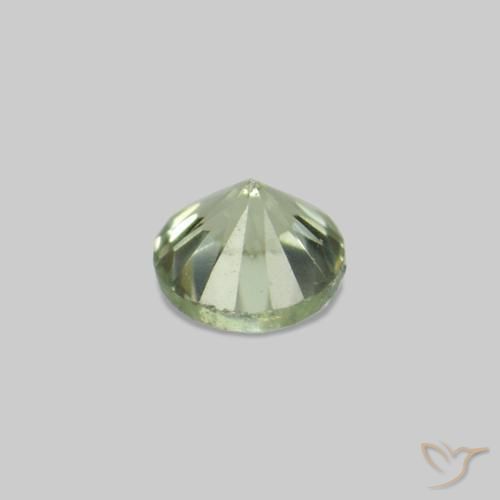 Gemme di Zaffiro Verde pallido naturale da 2.25 ct, Rotondo, VS