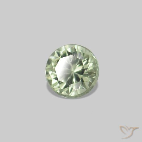 Gemme di Zaffiro Verde Pera Chiaro naturale da 2.25 ct, Rotondo, VS