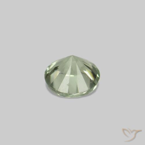Gemme di Zaffiro Verde Pera Chiaro naturale da 2.25 ct, Rotondo, VS